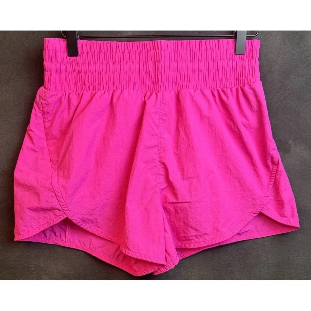 All In Motion Pink High Rise Running Shorts Size S Athletic Gym Barbiecore Neon